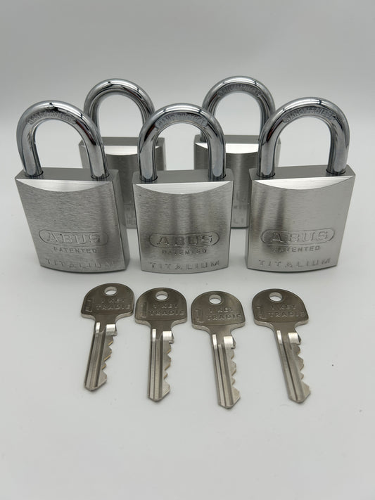 Keyed Alike Padlocks (QTY 5)